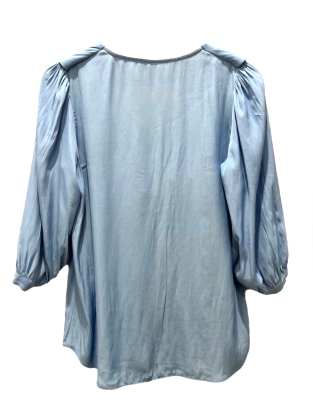 SMYTHE blue ruffled blouse Sz XS - Picture 3 of 4